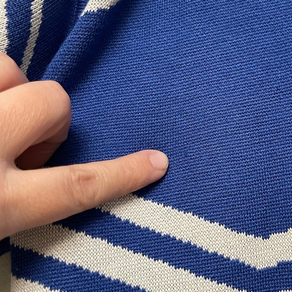 Kit and Ace Studio Cardigan Sz XS / S Blue and White - Picture 9 of 10